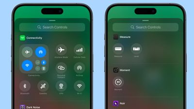 Conexión del centro de control iOS 18 1