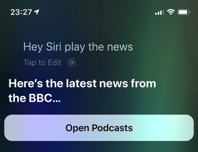 how to get siri to play a news brief