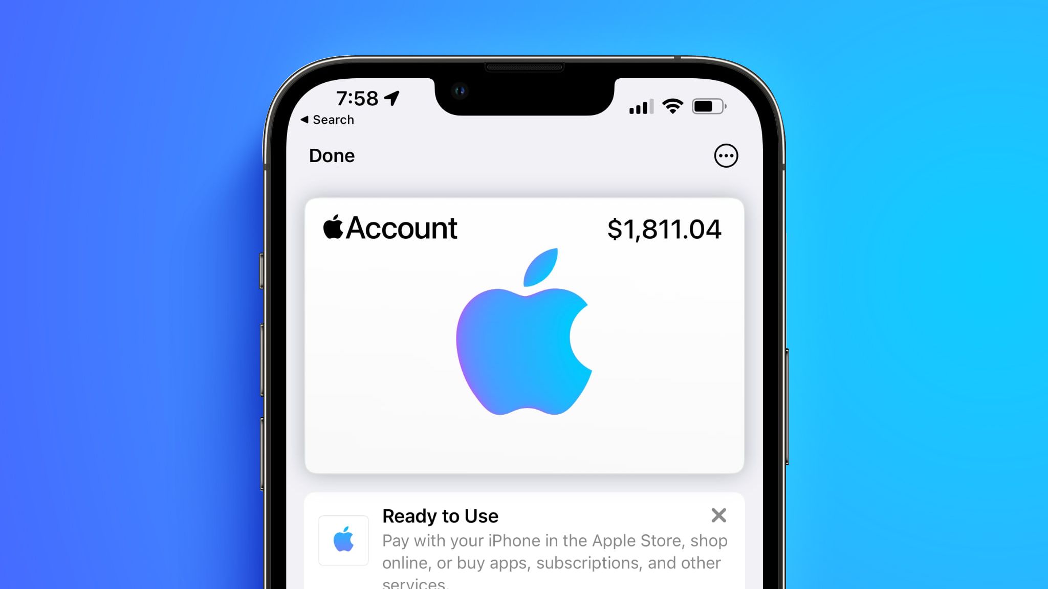 apple wallet account