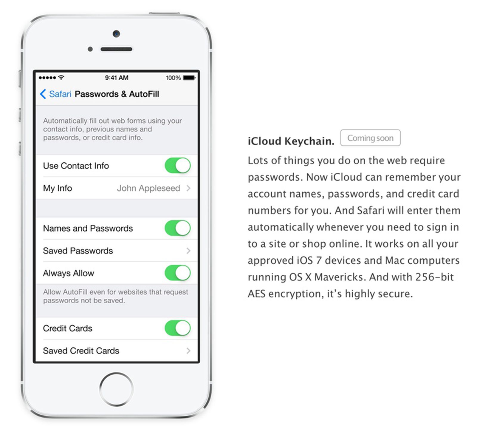 iCloud Keychain Removed in iOS 7 GM MacRumors