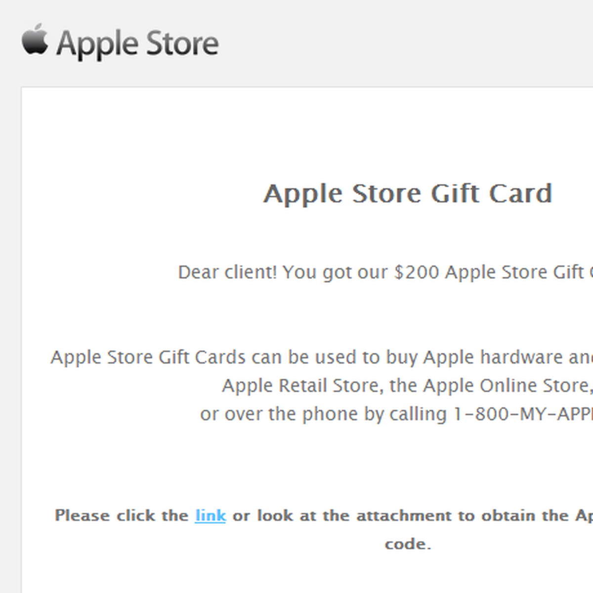 Malicious Apple Store Gift Card Scam Emails Target Users With Malware Macrumors