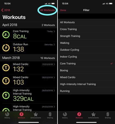 How To Specify Your Activity Type In The Apple Watch Workout App Macrumors
