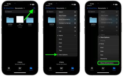 2 ways to view file extensions in the Files app on iPhone & iPad