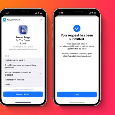 iOS 15 app refunds