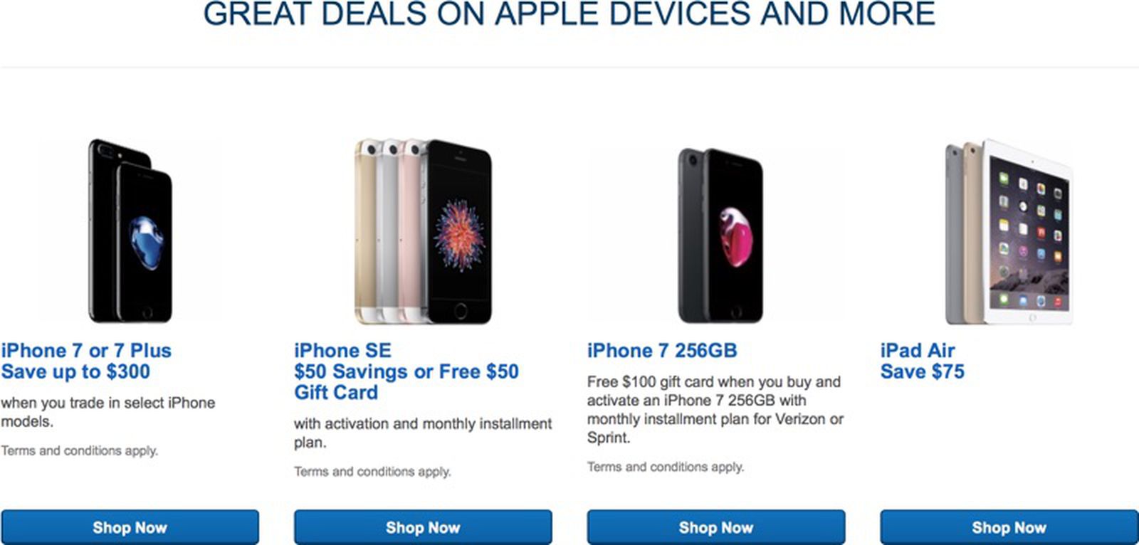 Best Buy Discounts IPad Air 2 By $75, Offers Deals On IPhone 7 And ...