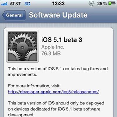 ios 5 1 beta 3 ota