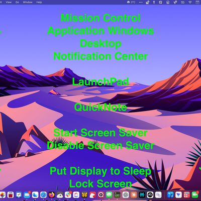 hot corner controls macos