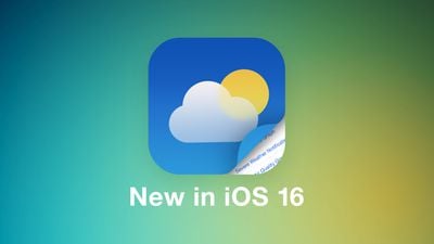 iOS 16 Weather Guide Feature