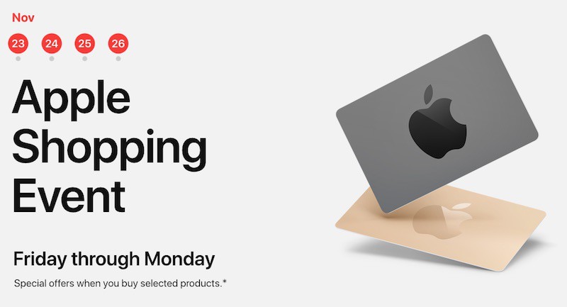 Apple's Black Friday Event Begins in US, Offers Up to $200 Apple Store