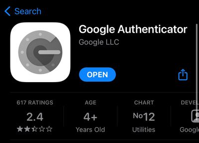google authenticator app 1