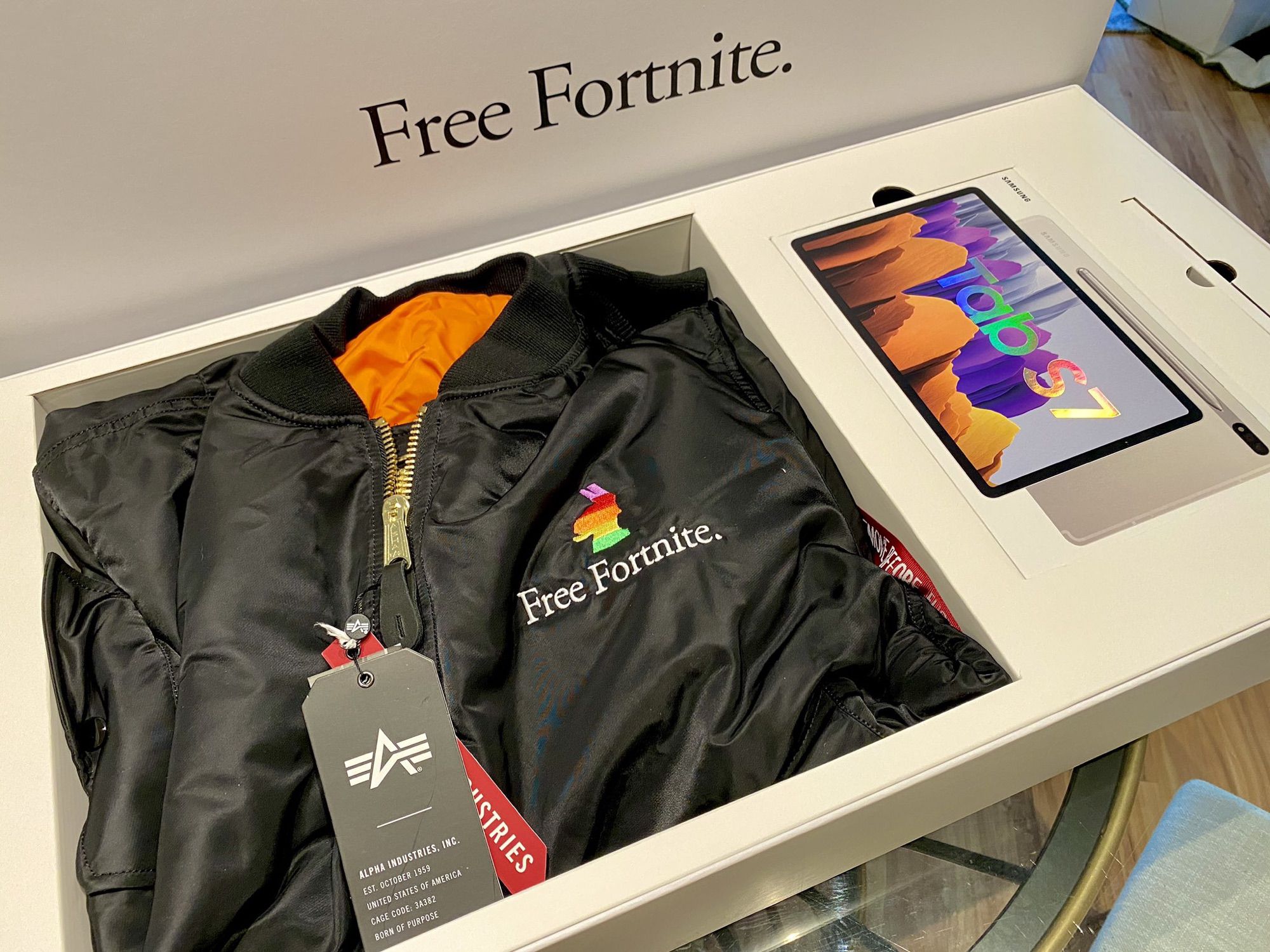 Epic Games and Samsung Send 'Free Fortnite' Swag to Influencers With Galaxy Tab S7
