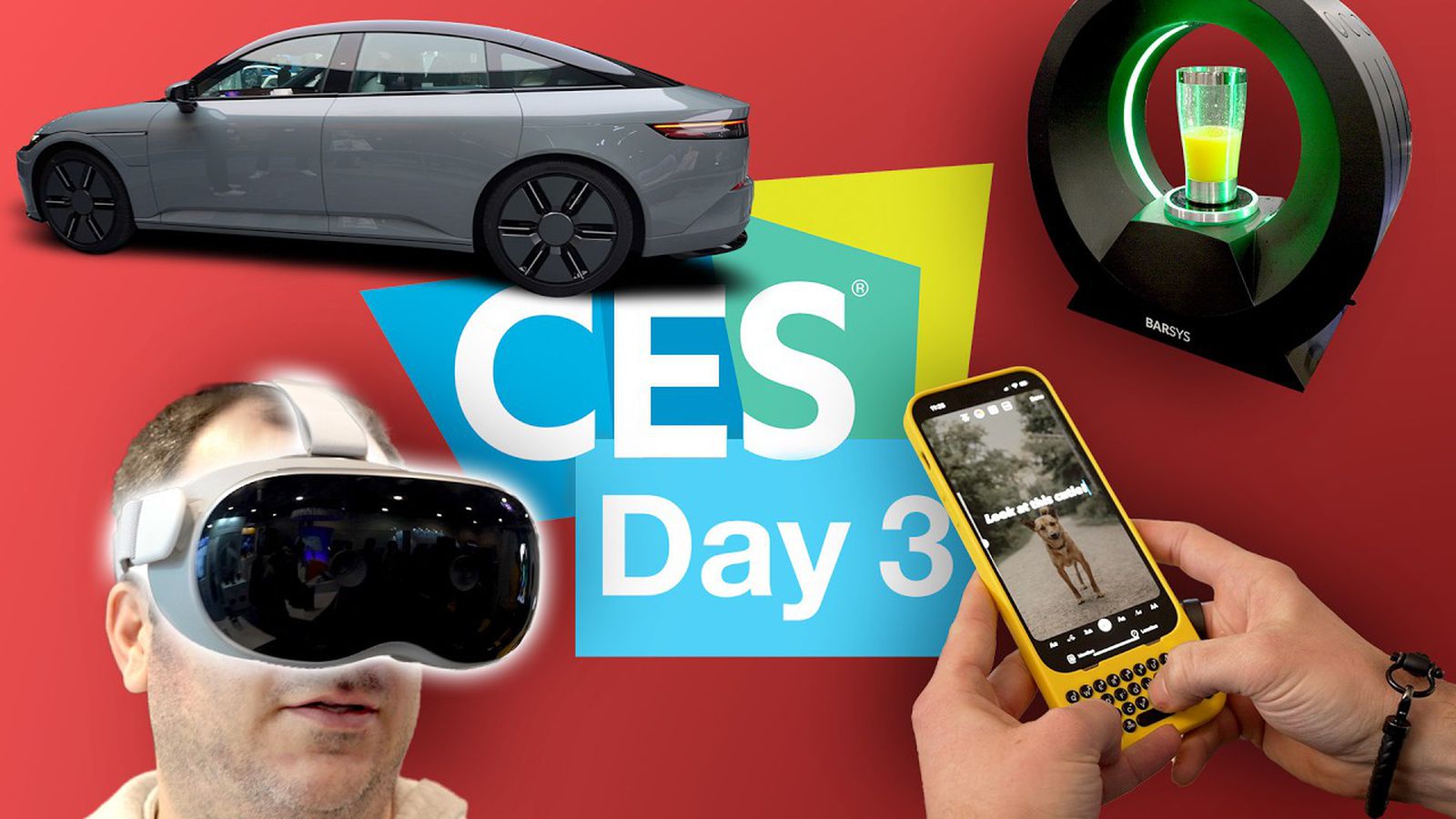 CES 2024 Day 3: Clicks iPhone Keyboard, Qi2 Chargers, AR Glasses