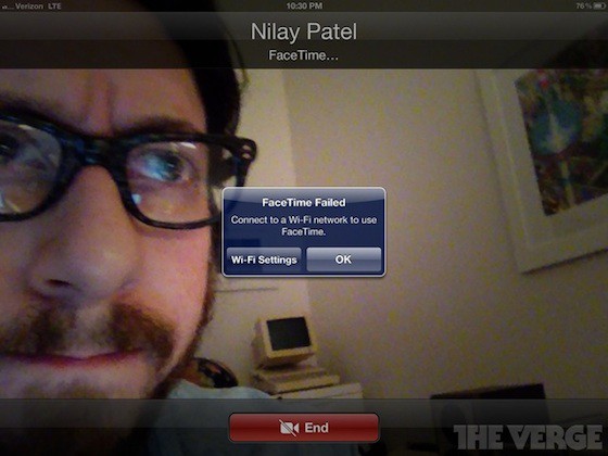 FaceTime Video Calls Still Limited to Wi-Fi as LTE iPad Rolls Out