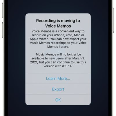 music memos retiring