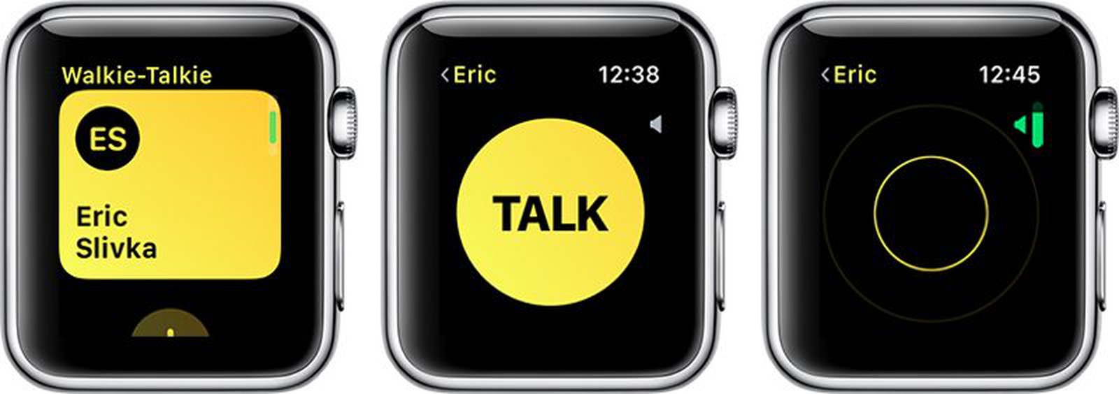 how do you walkie talkie on iwatch