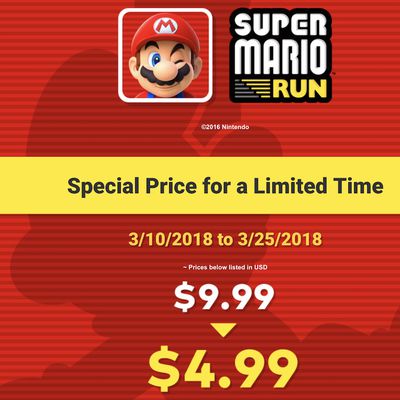 super mario run price drop 310