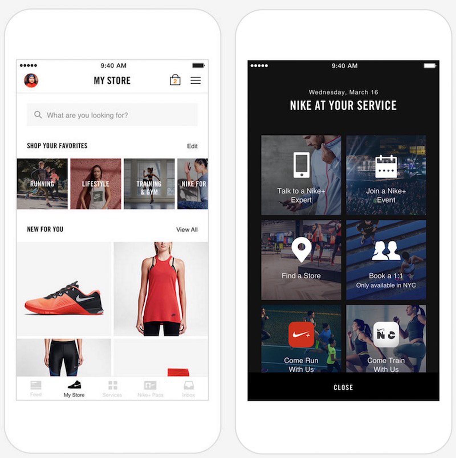 New on sale nike app