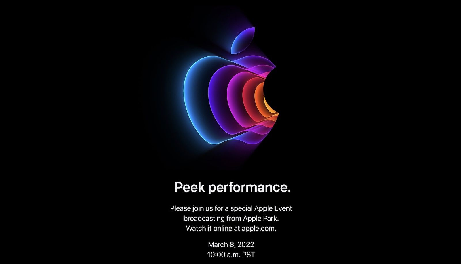 Apple Event Announced for March 8: ‘Peek Performance’ – MacRumors