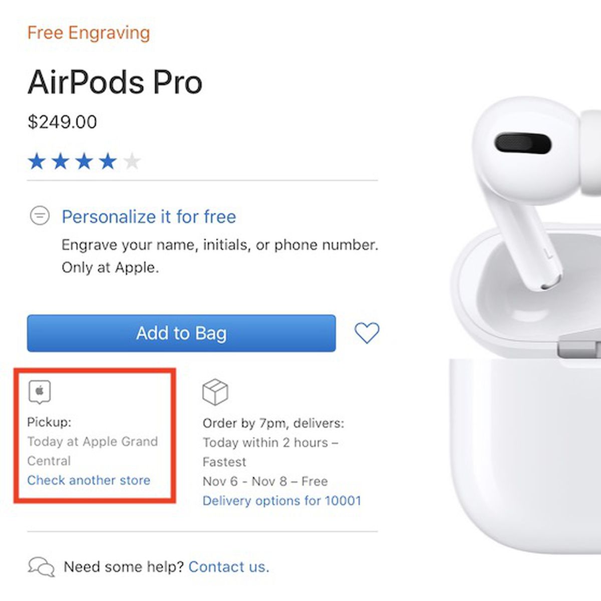 Airpods Pro Available For In Store Pickup Macrumors