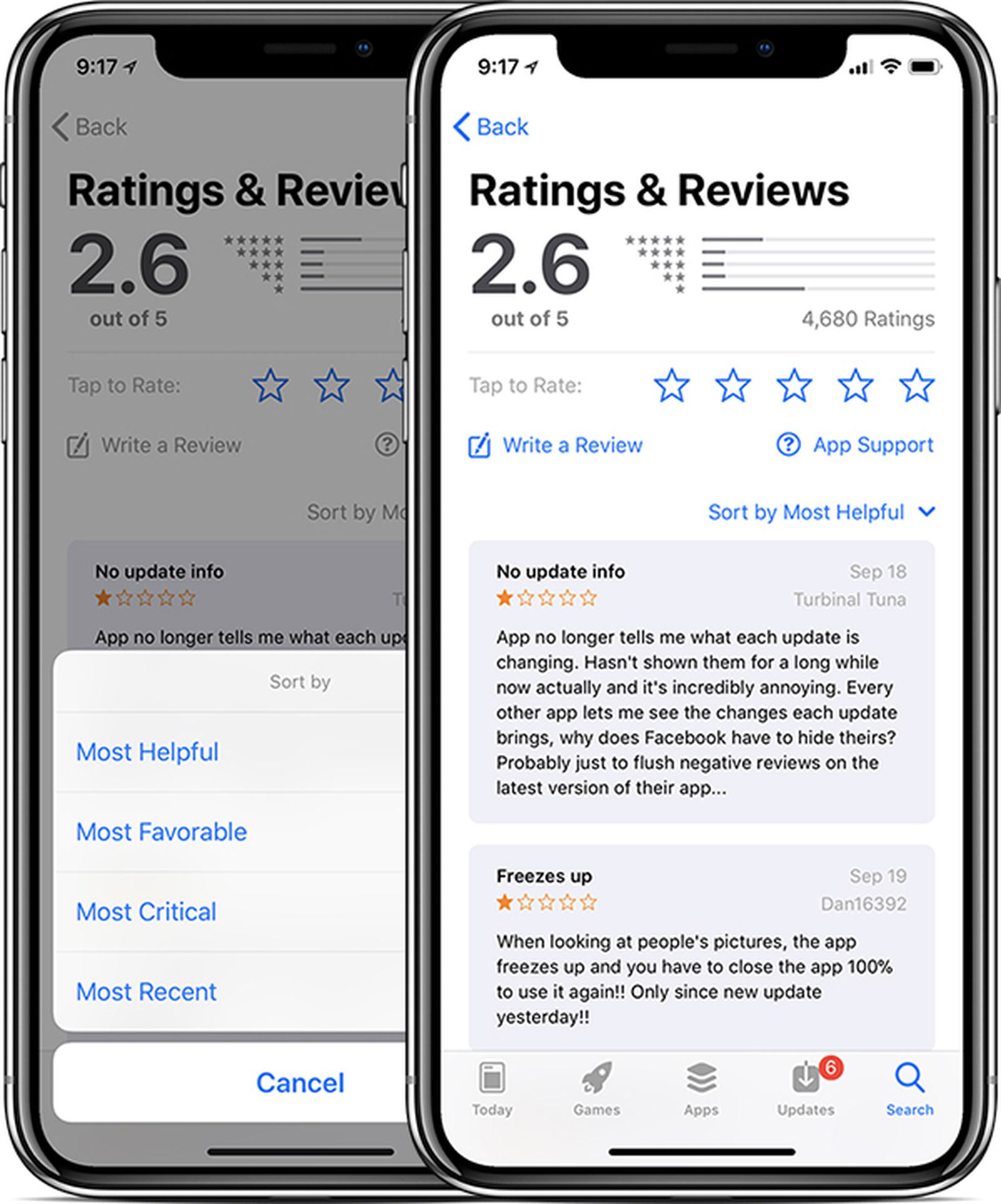 iOS 11.3 Finally Allows Sorting of App Store Reviews MacRumors