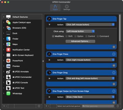 alogic updd commander settings