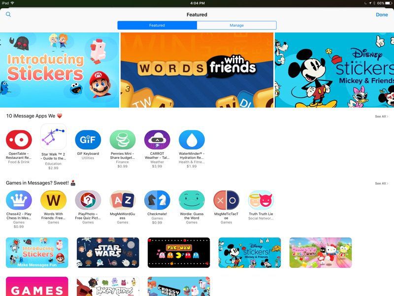 Messages App Store Launches Ahead of Tomorrow's iOS 10 Release - MacRumors