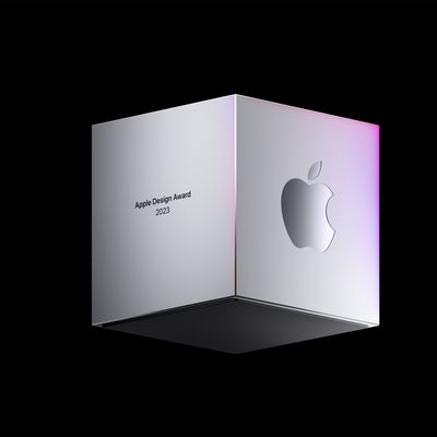 Applp WWDC23 Design Awards trophy 230605