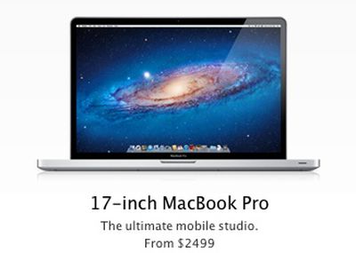 macbook pro 17 mobile studio