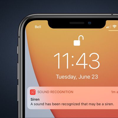 ios 14 sound recognition notification