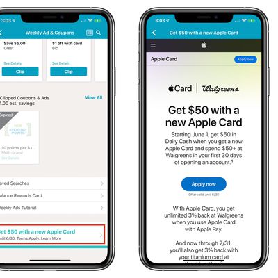 walgreens apple card 50 bonus