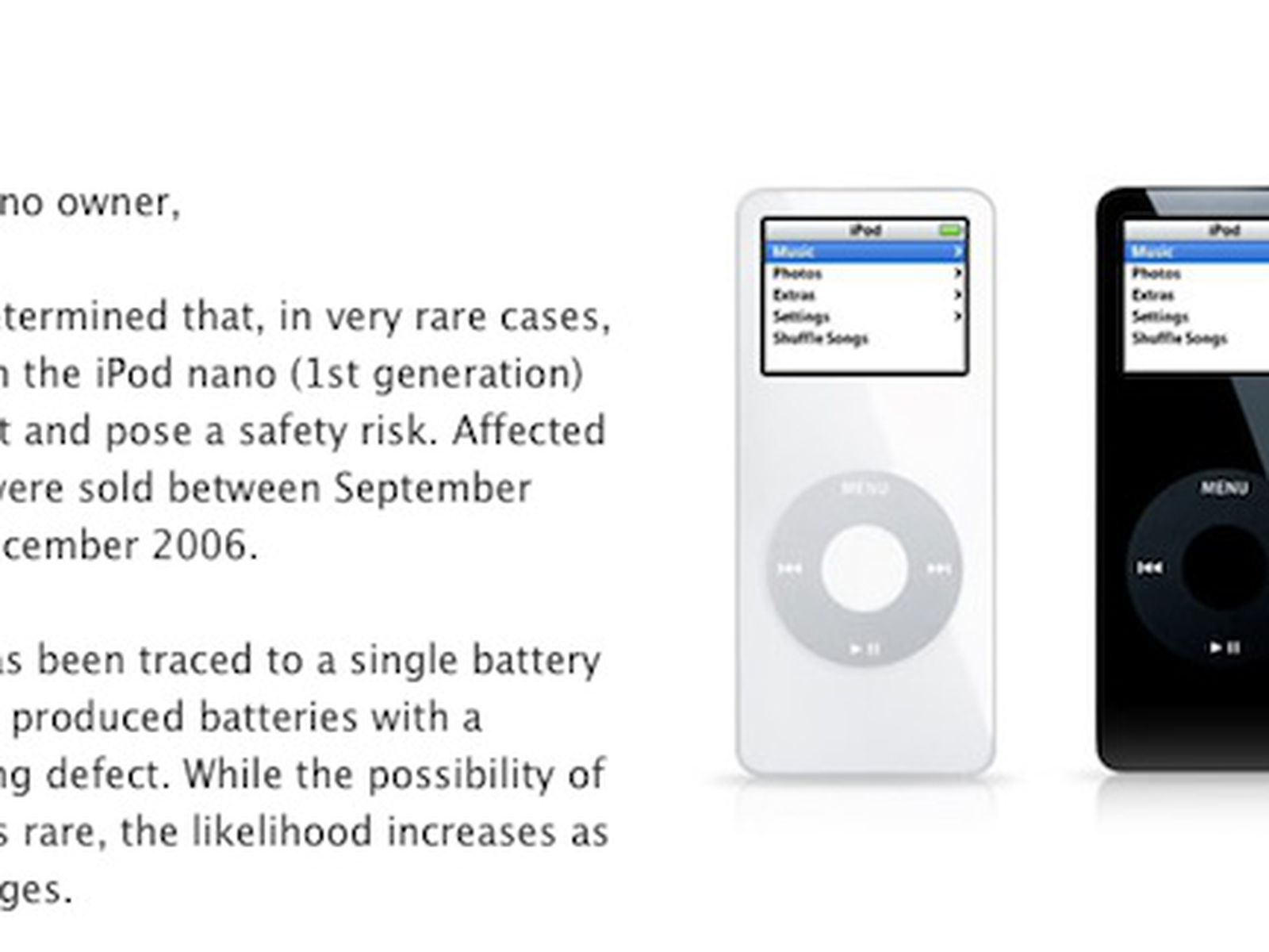 Apple Ends iPod Nano Program, but Still Requests - MacRumors