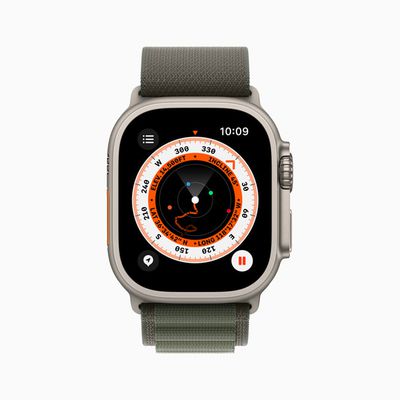 Apple Watch Ultra Green Alpine Loop Kompass Wegpunkte 220907 inline