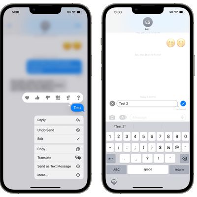 messages editing ios 16