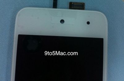 white ipod touch front plate