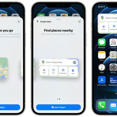 google maps ios widgets