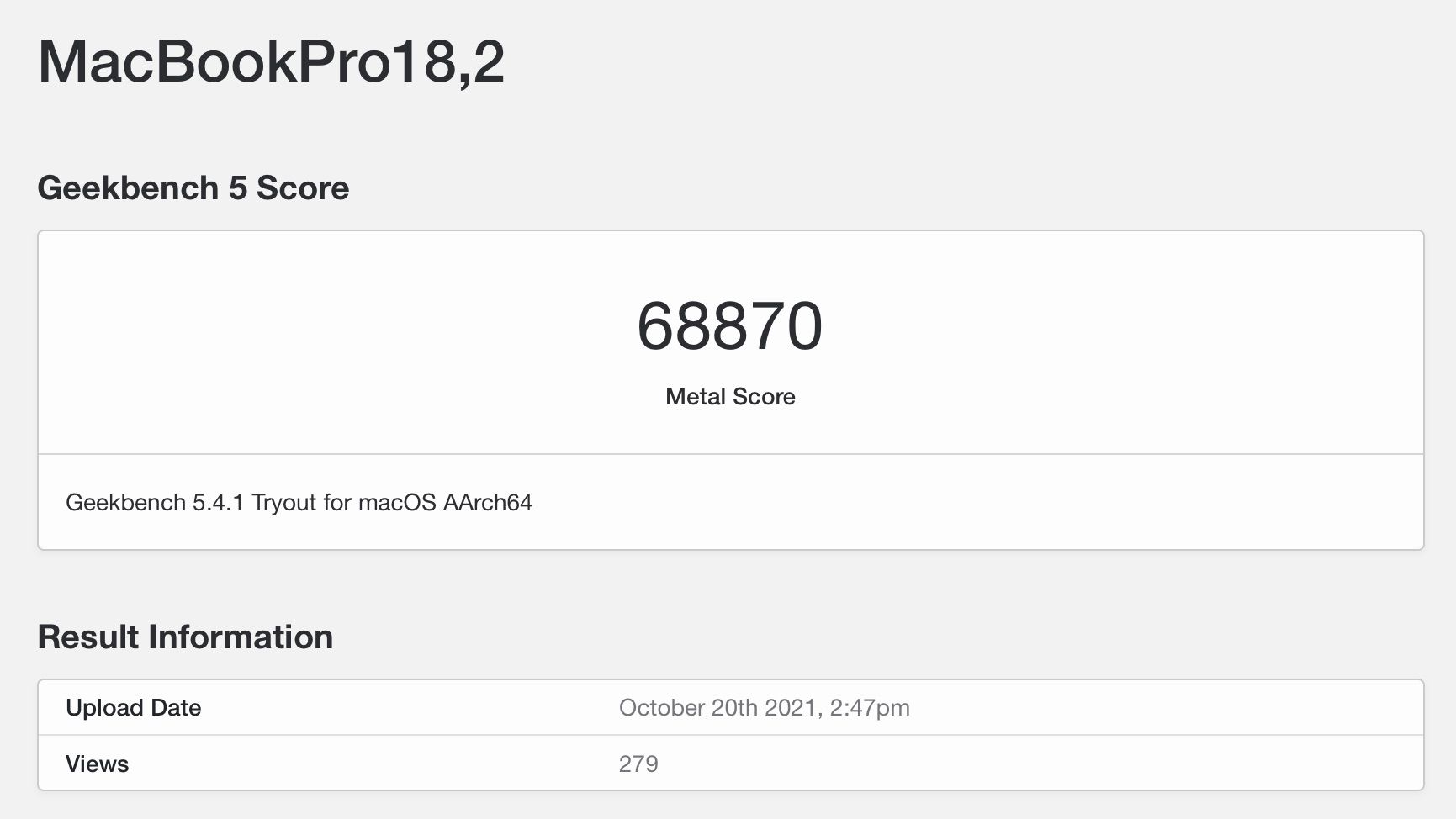 La GPU M1 Max de MacBook Pro es 3 veces más rápida que la primera referencia de metal M1