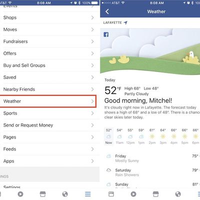 facebook weather 2