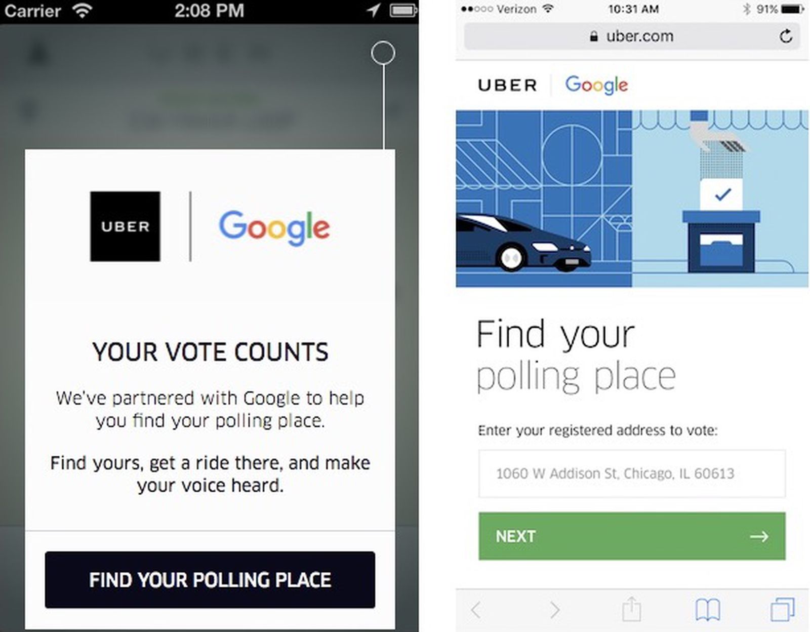 Uber, Lyft, and Zipcar Launch Election Day Promos to Help Voters Get to