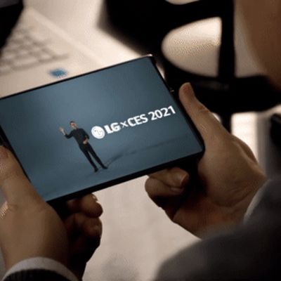 LG rollable display ces 2021