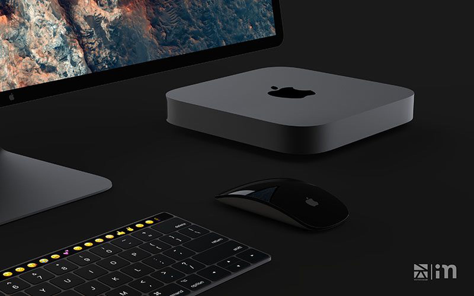 Sleek Concept Imagines New Mac Mini in Space Gray With Apple Display