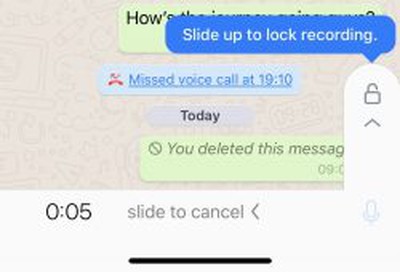 Whatsapp Just Made It Easier To Record Long Voice Messages And Watch Youtube Video Links Macrumors How to permanently delete whatsapp voice messages on iphone? record long voice messages