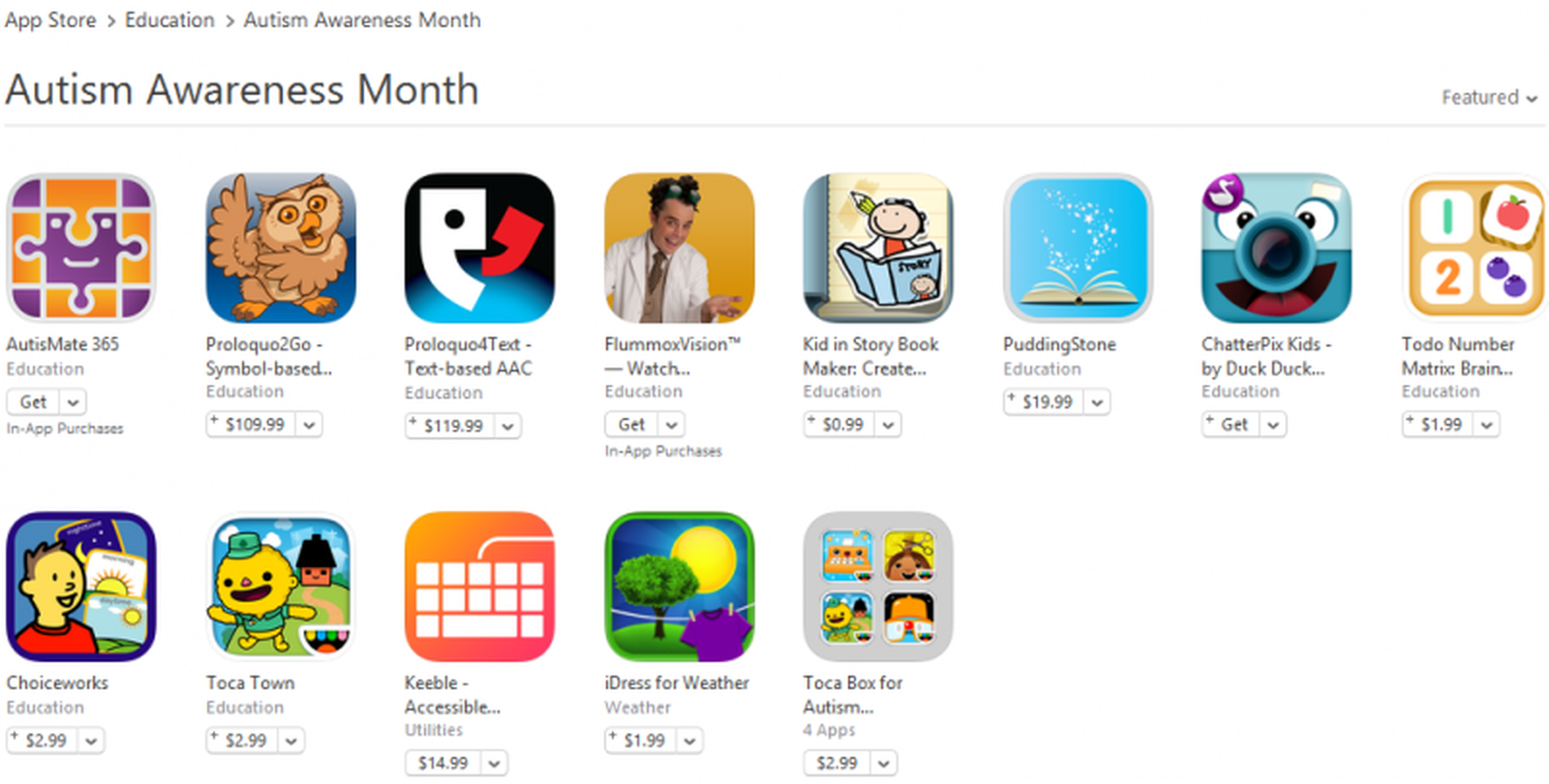 Apple Promotes Educational Apps on App Store for World Autism Awareness ...