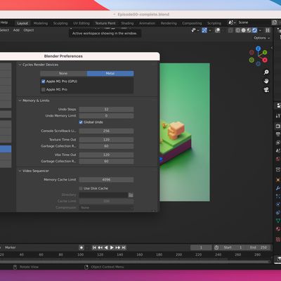 blender metal rendering