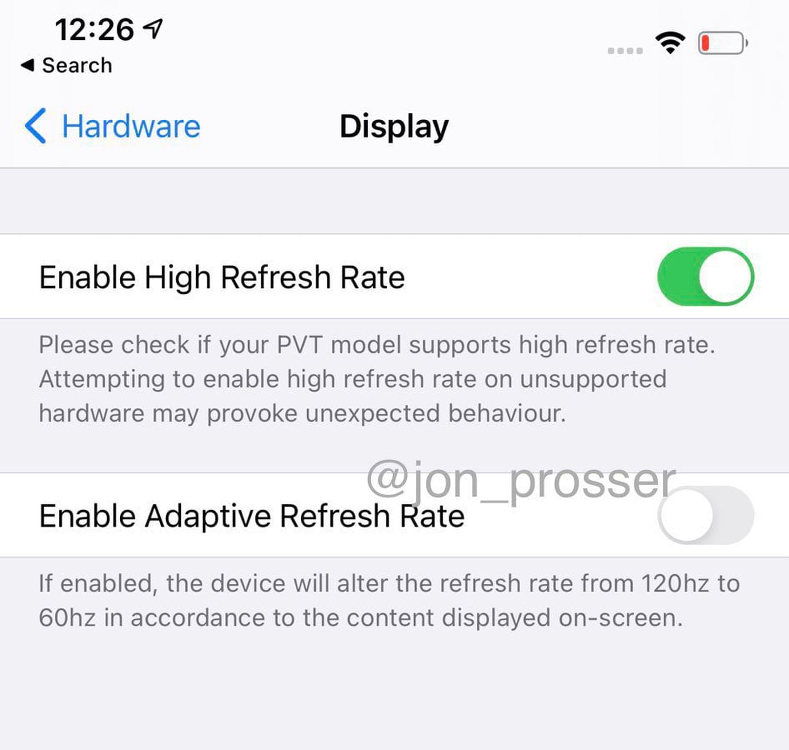 iphone 12 pro ff settings