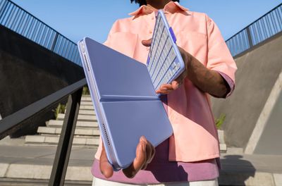 flip folio lilac