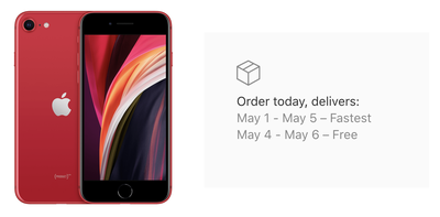 iphone se delivery