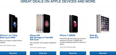 Best Buy Discounts Ipad Air 2 By 75 Offers Deals On Iphone 7 And Iphone Se Macrumors