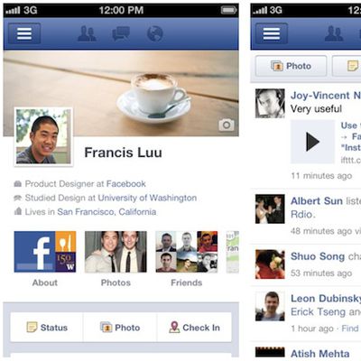 facebook iphone screenshots