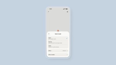 Claude Voice 2 model picker