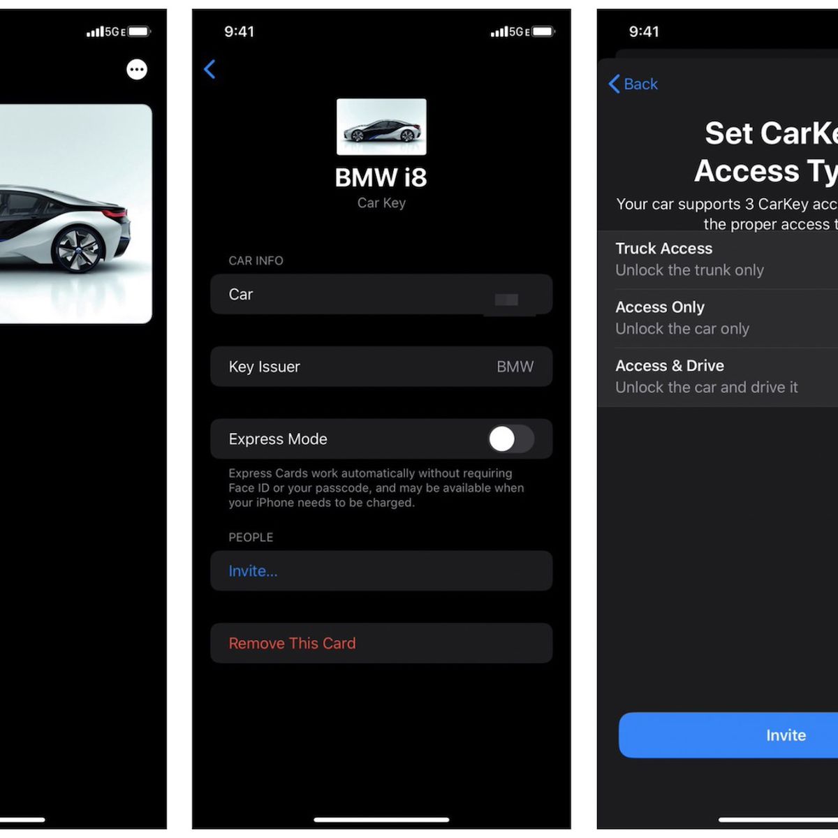Carkey Screenshots Reveal Digital Keys In Wallet App Bmw Likely To Support Feature At Launch Macrumors